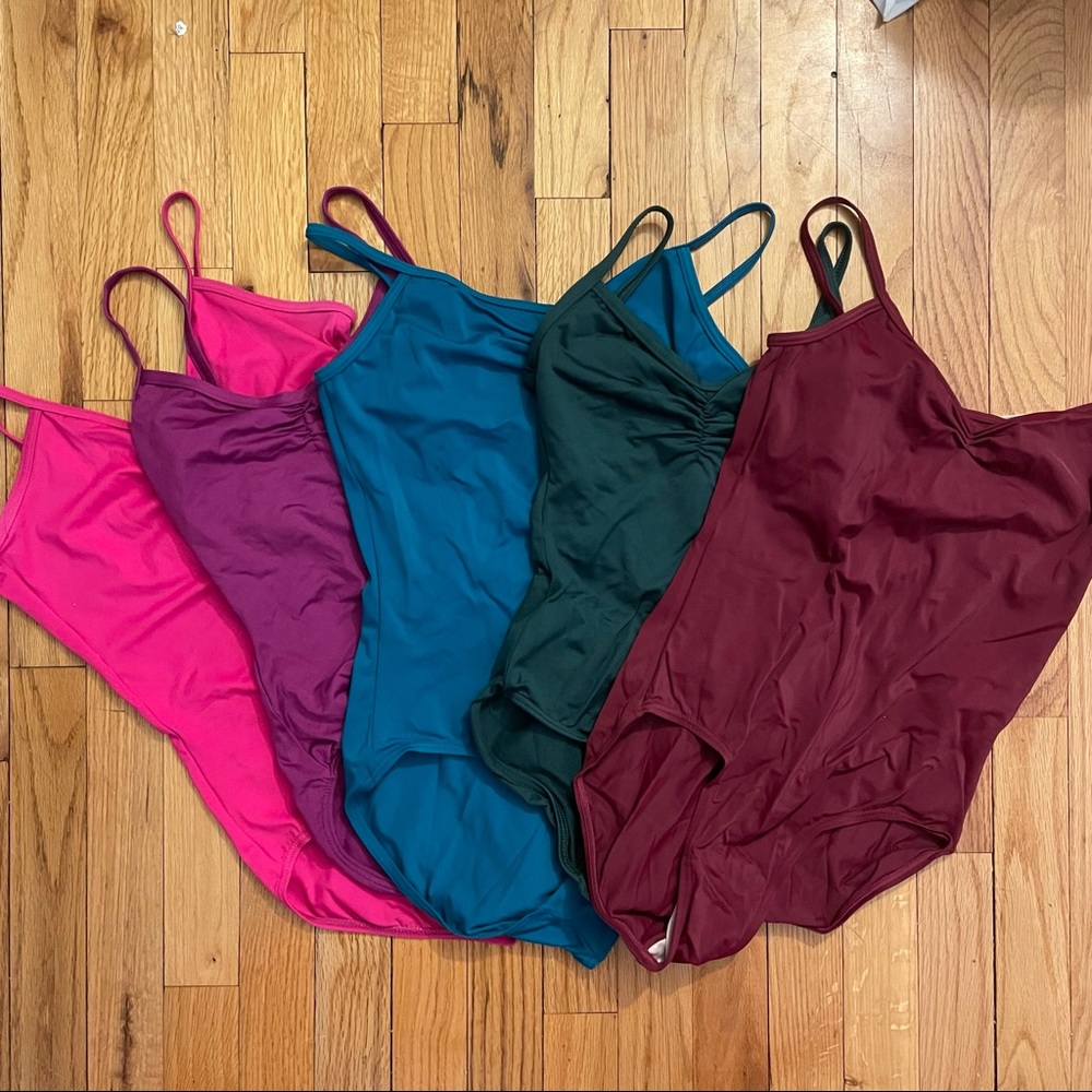 Lot of 5 ballet leotards